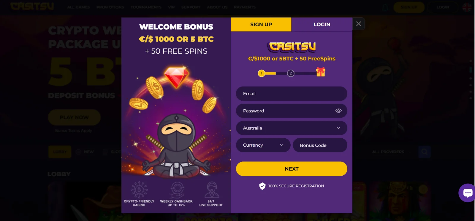 Casitsu Casino Login