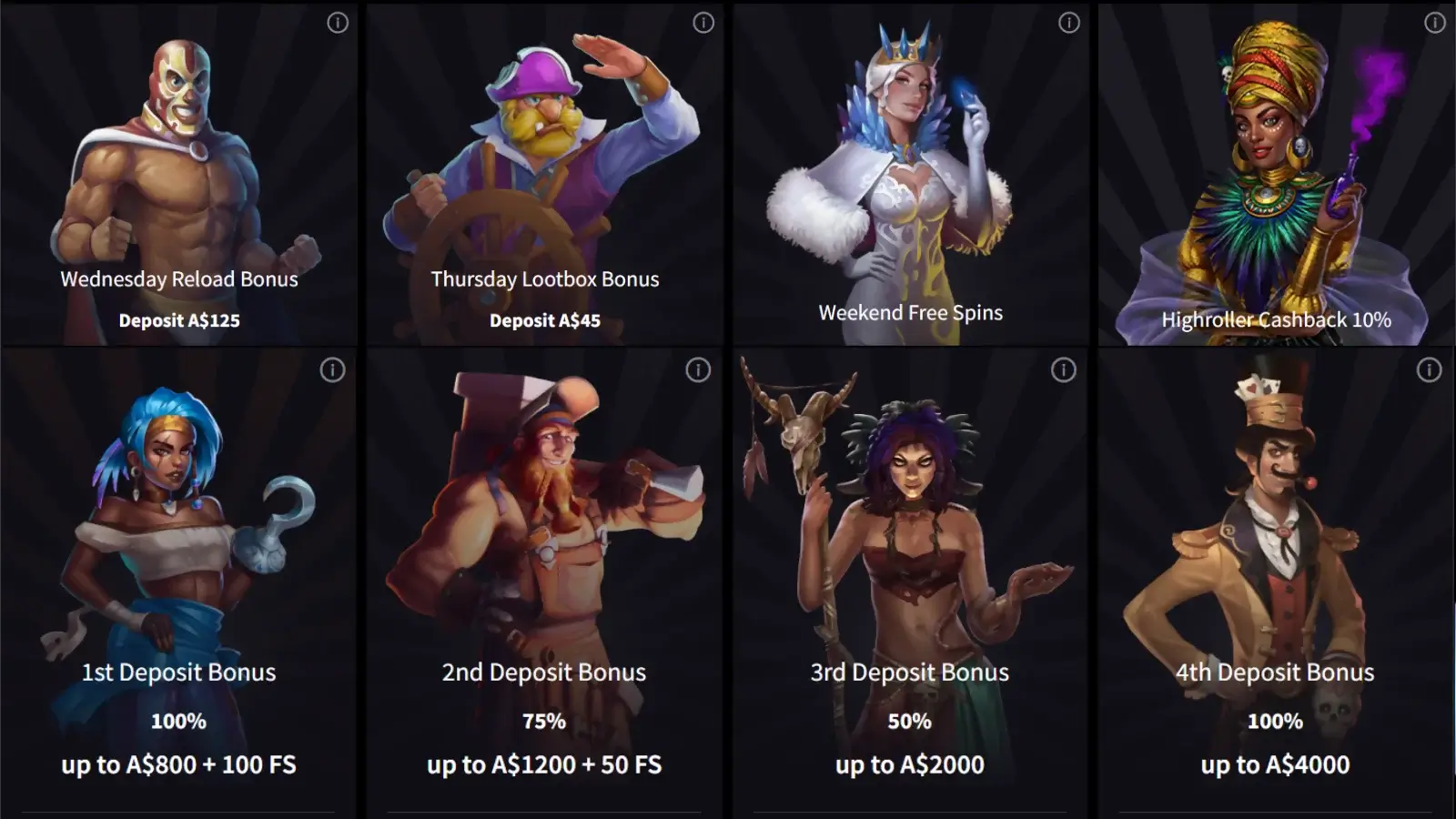 Mirax Casino Bonuses