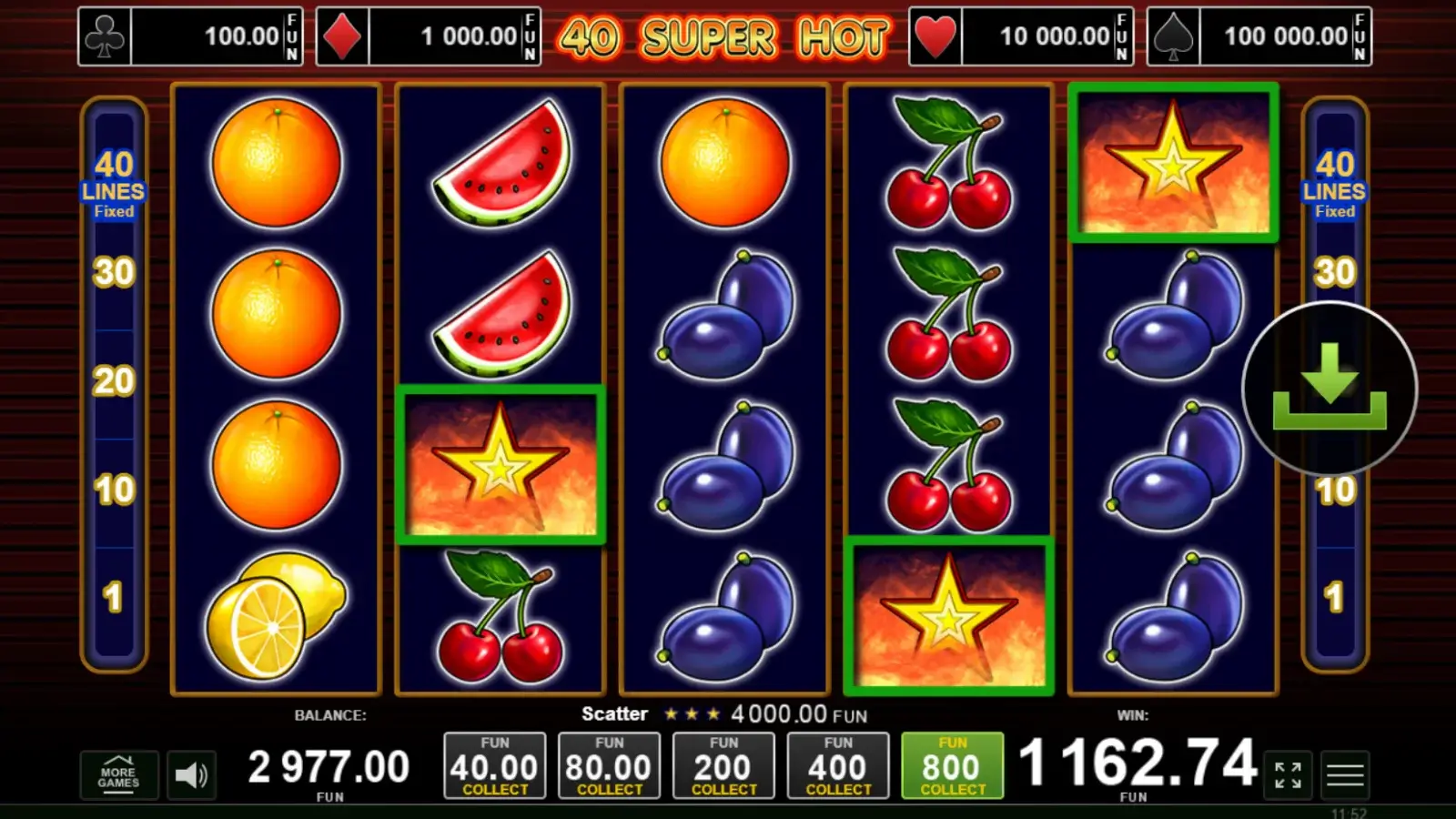 40 Super Hot - Fruit Slot by EGT