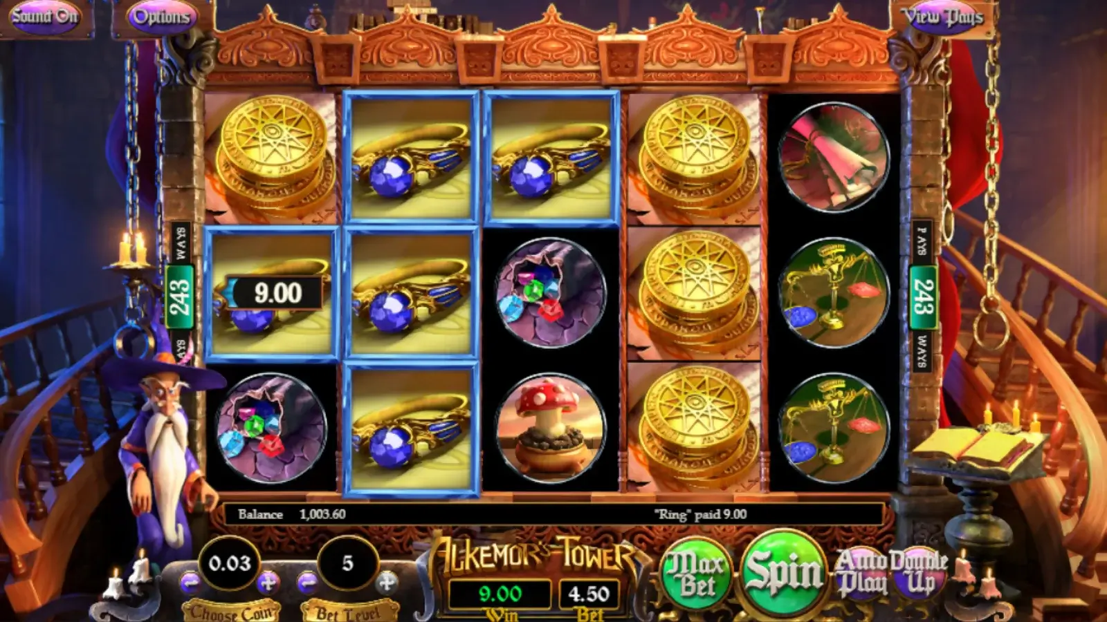 3D Slot Alkemor’s Tower by Betsoft