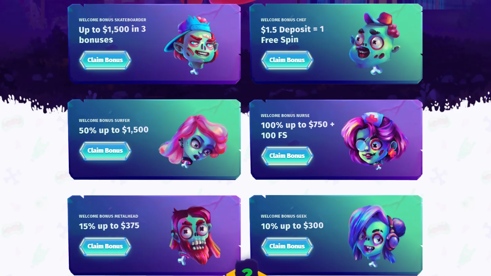 Casombie Casino Welcome Bonuses