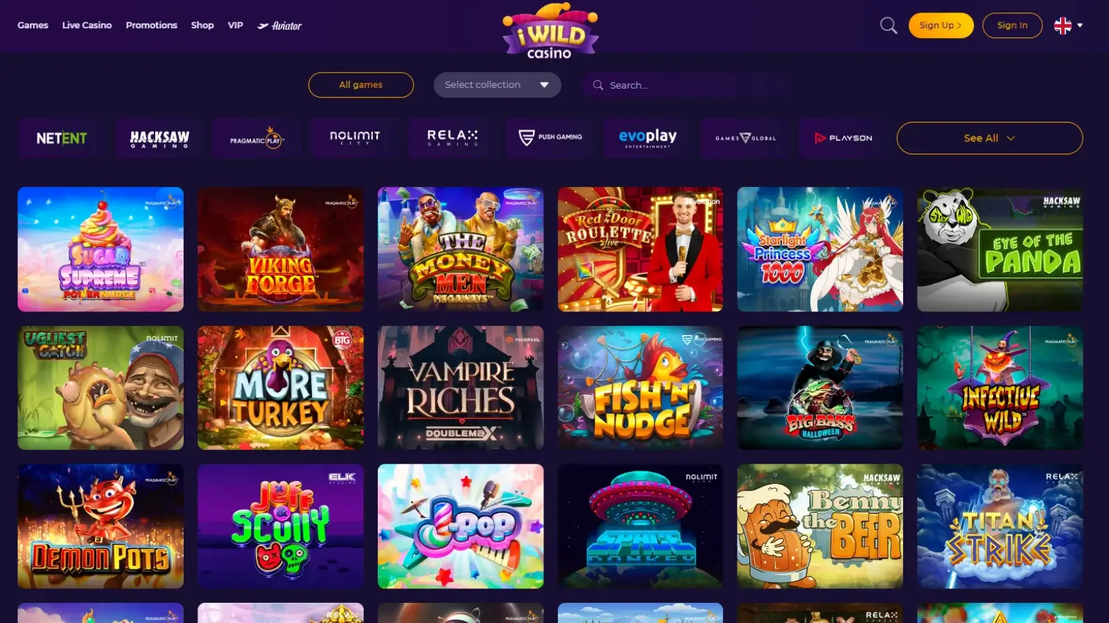 iWild Casino Games