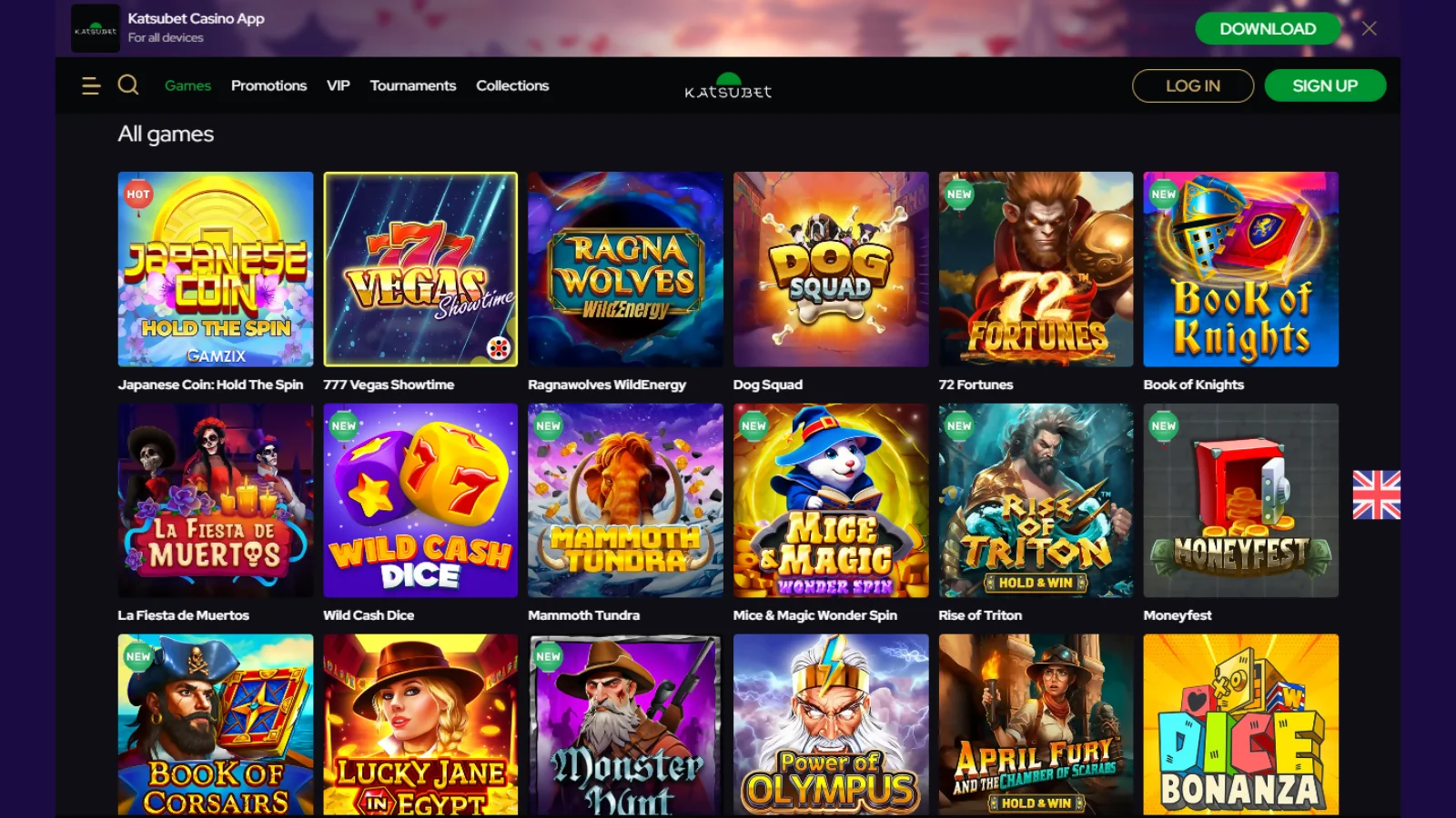 Katsubet Casino Games