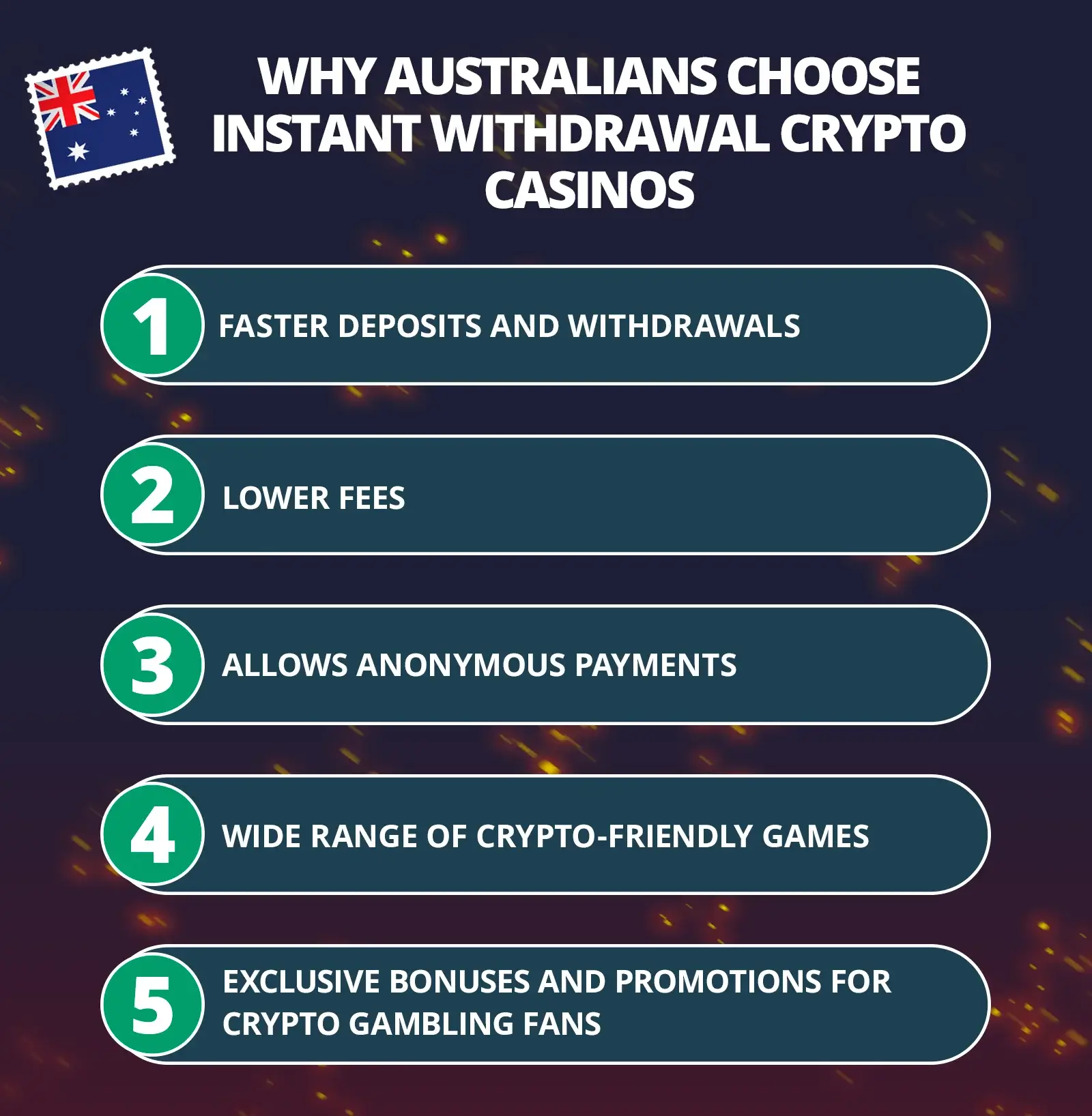 Why Australians choose instant withdrawal crypto casinos