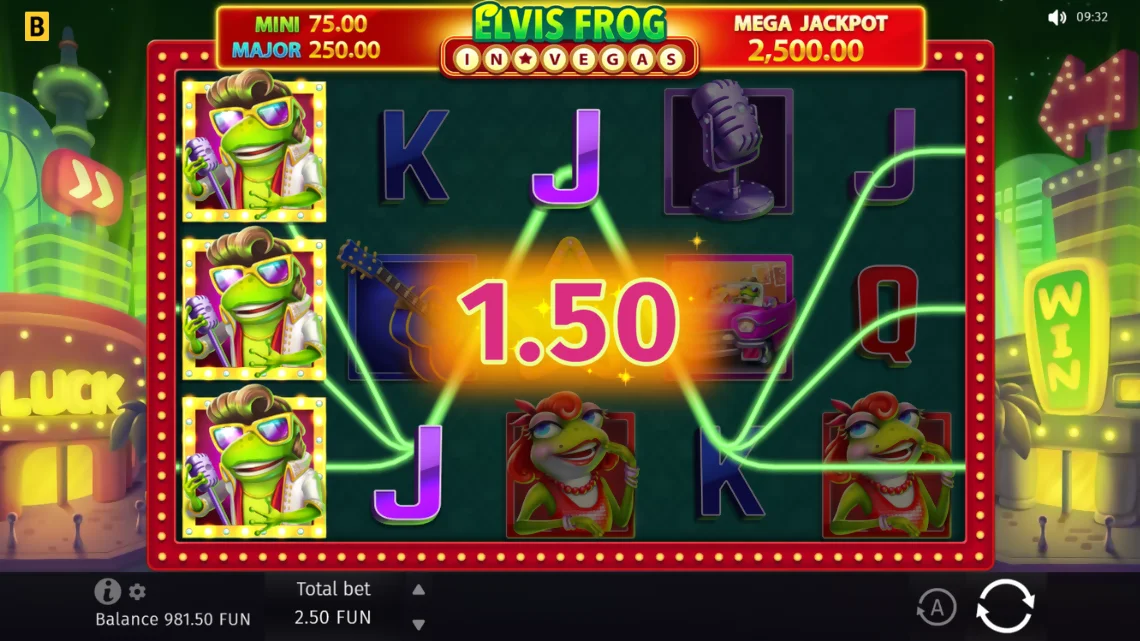 Elvis Frog American-themed slot