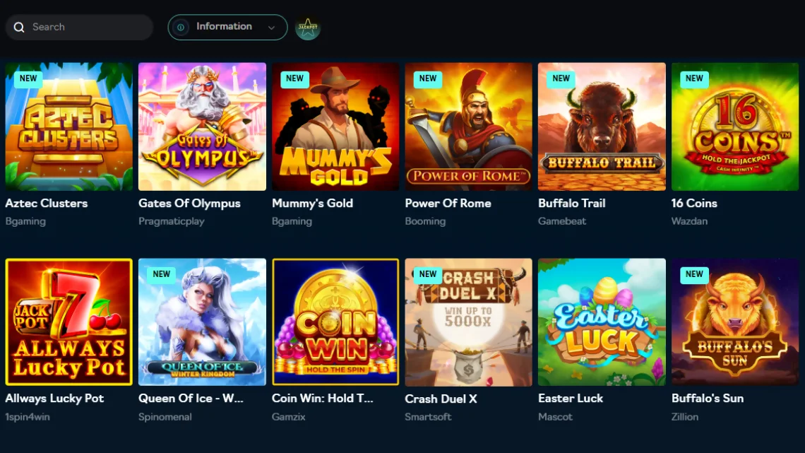 Oshi casino games