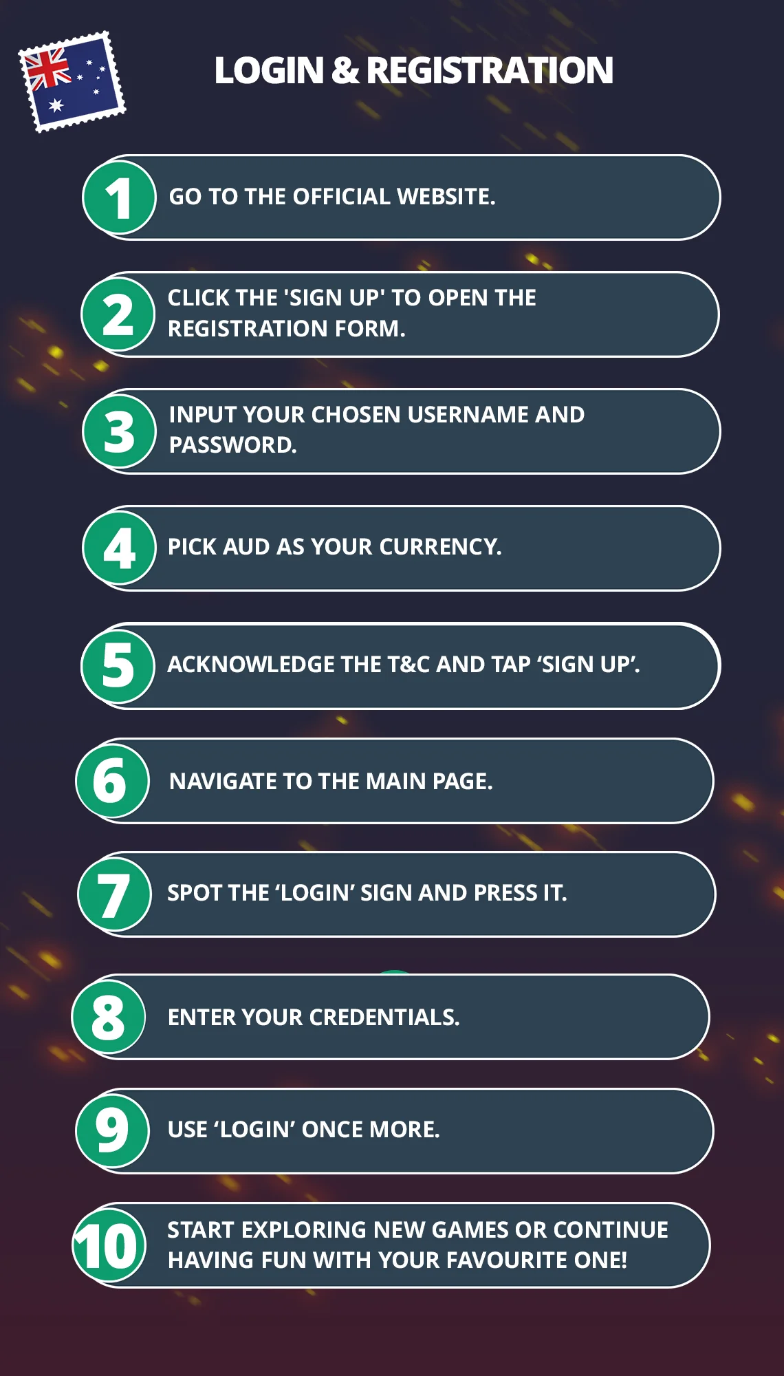 Oshi Casino Login & Registration