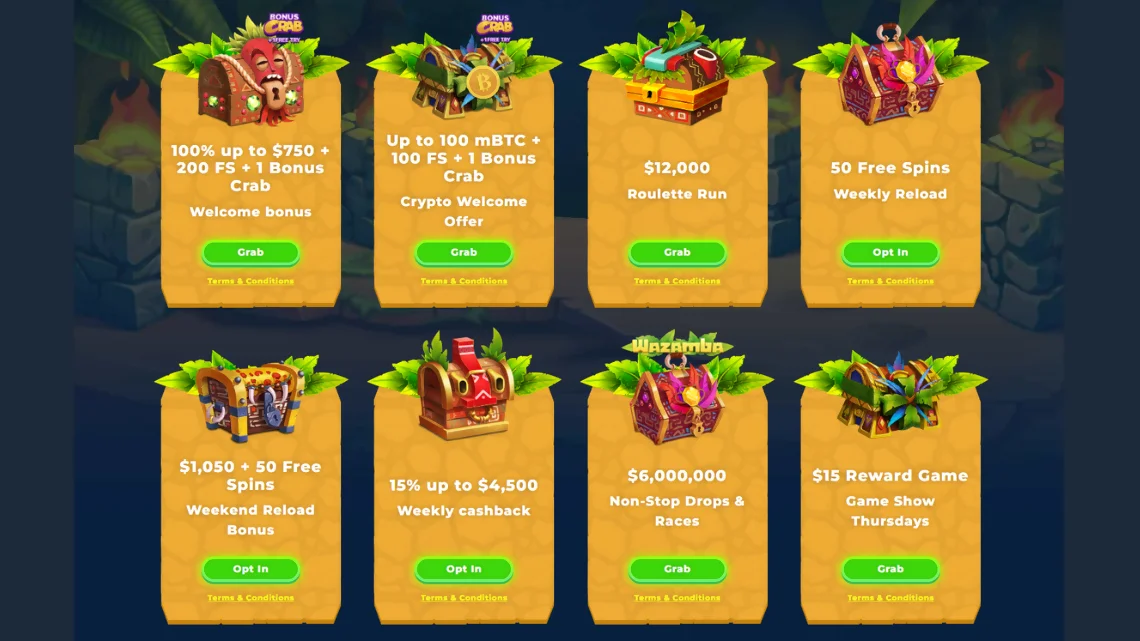 Wazamba Casino Bonus