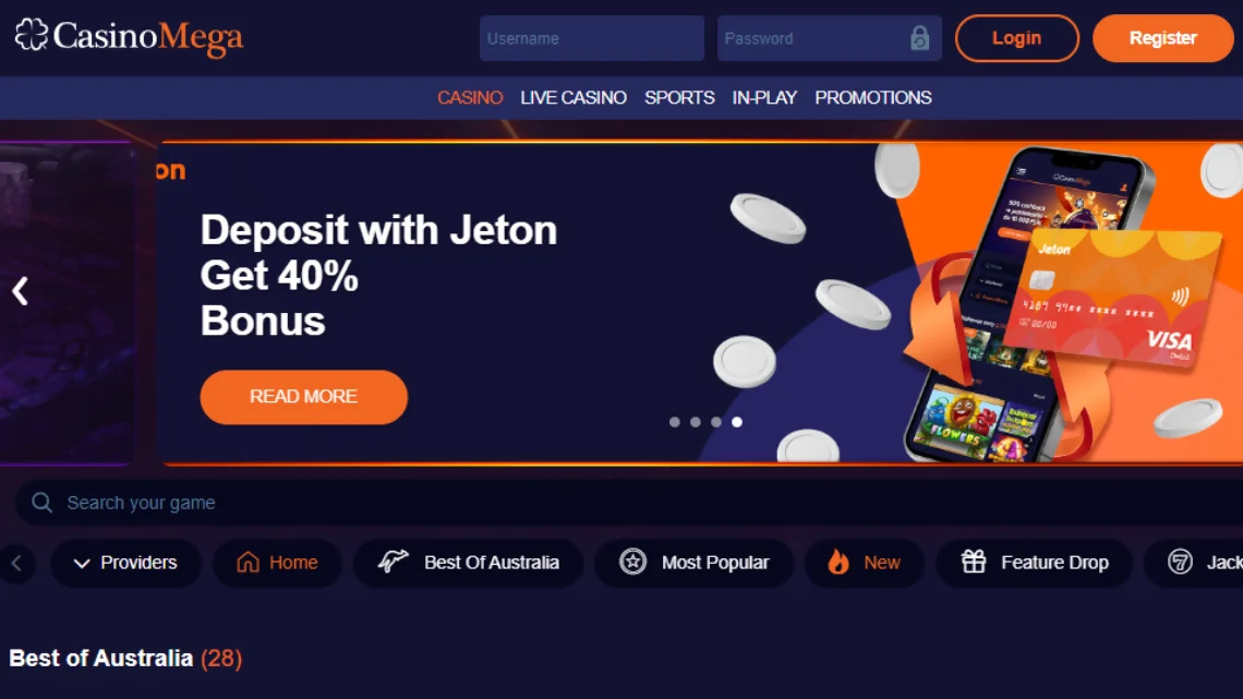 Casino Mega deposit bonus