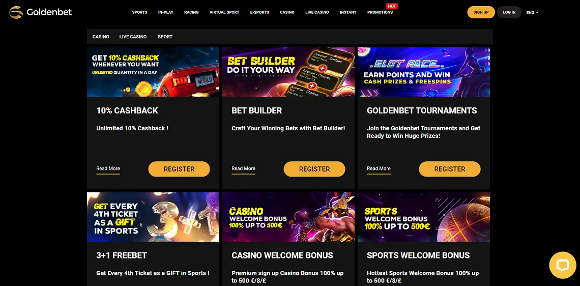 Goldenbet casino bonus