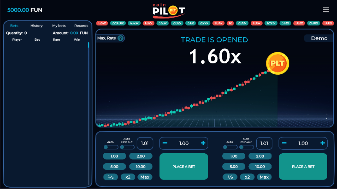 Pilot Coin Game