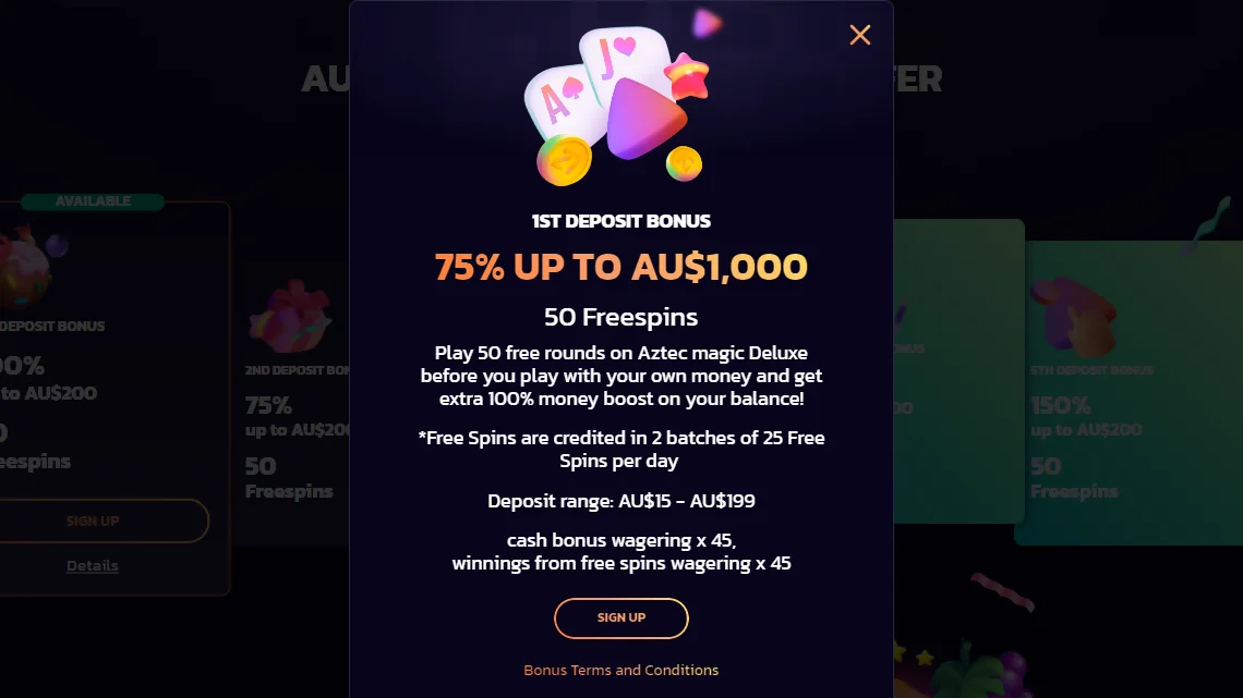 21bit Casino Welcome Bonus