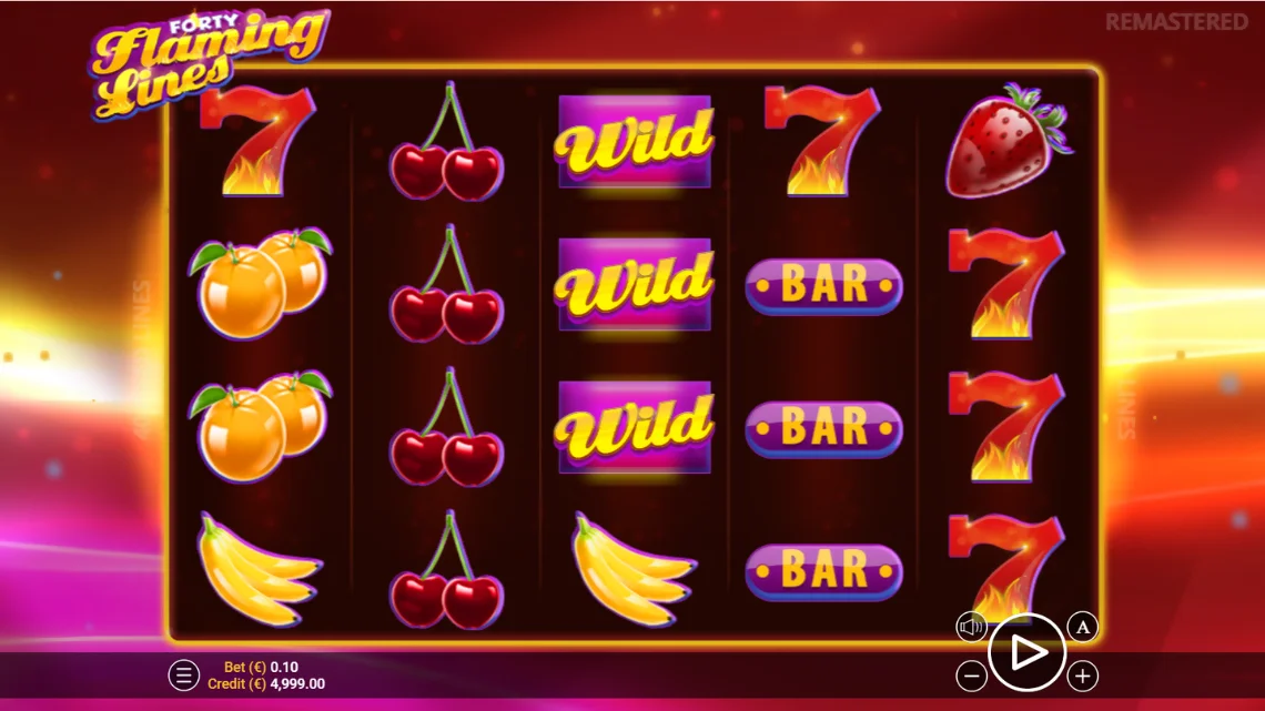 40 flaming lines slot review