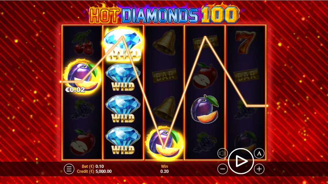 Hot Diamonds 100 slot
