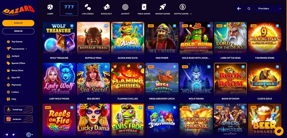 Dazard Casino Games