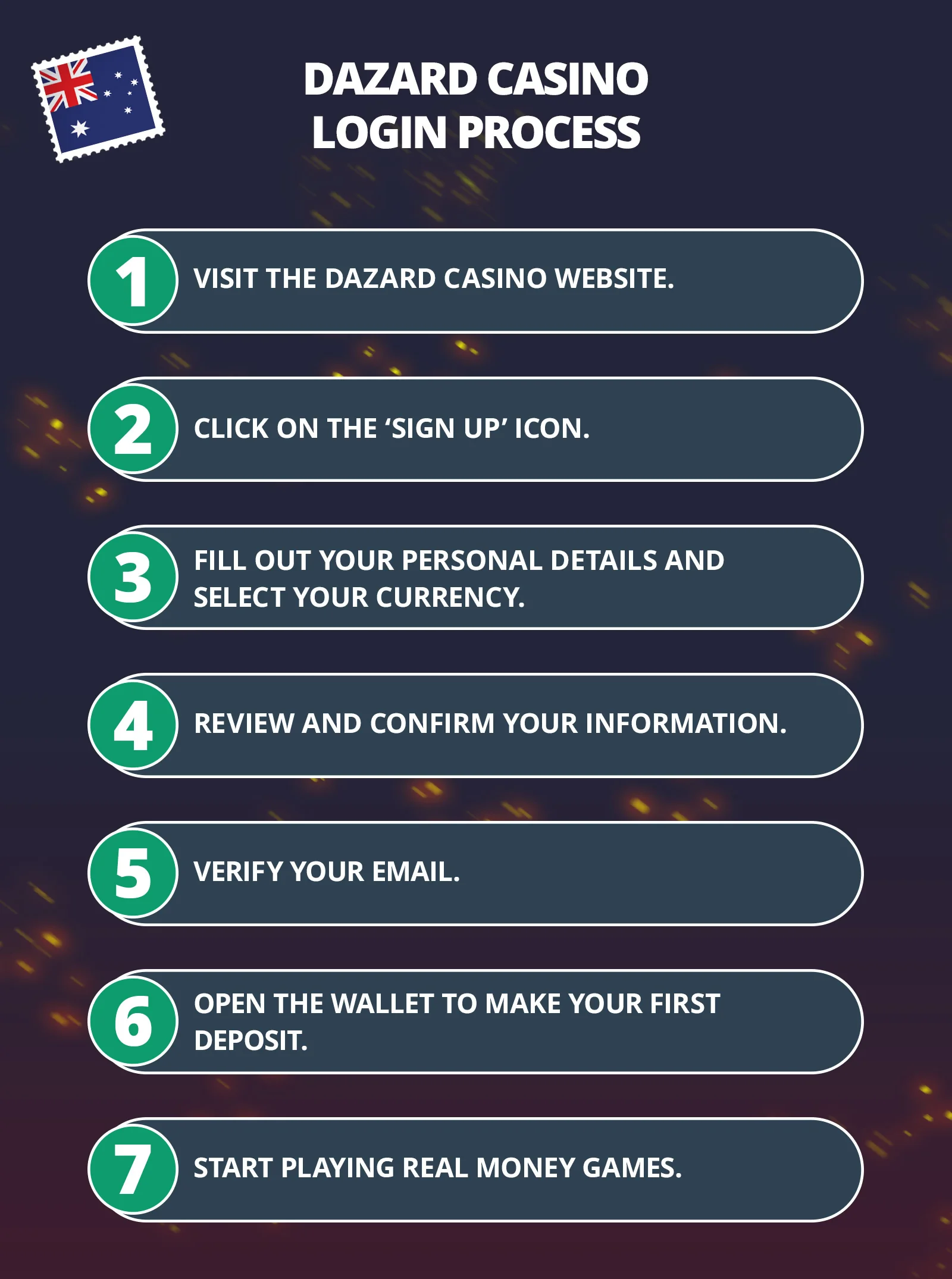 Dazard Casino Login