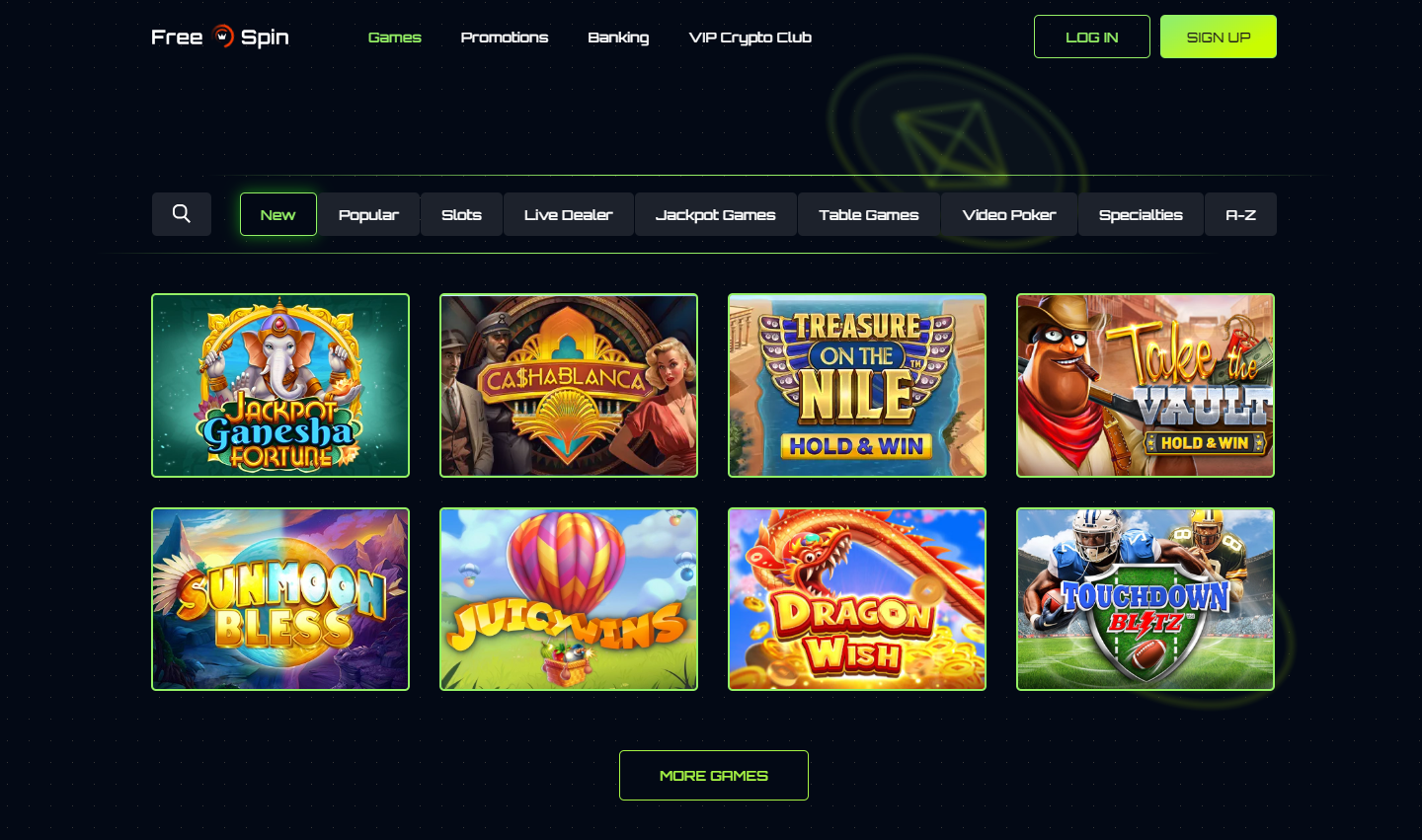 Free Spin Casino games