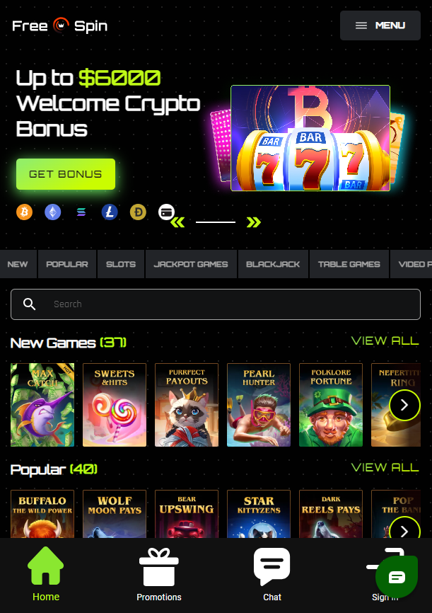 Free Spin Casino app