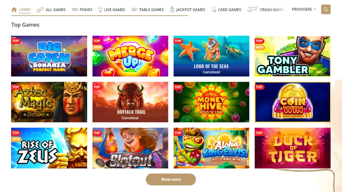 Boho Casino games