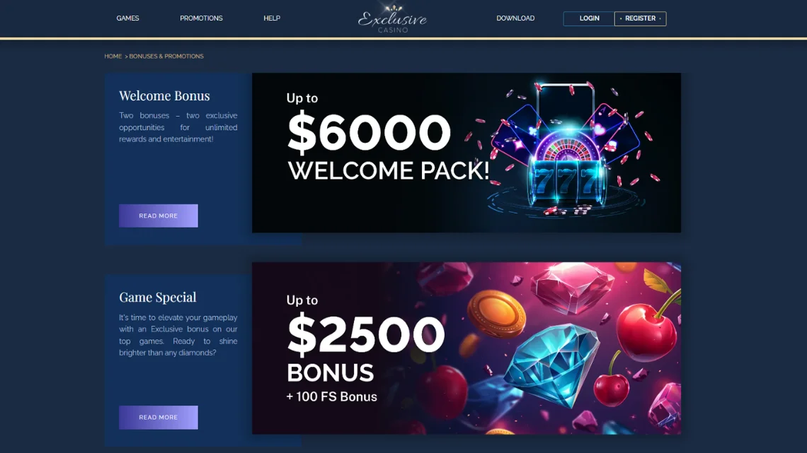 Exclusive Casino Bonuses