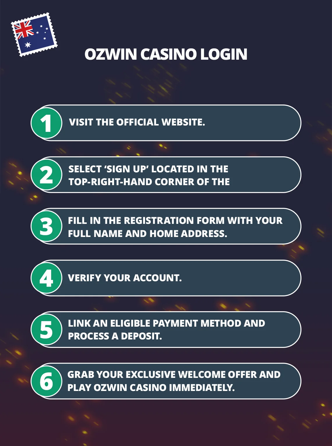 Ozwin Casino Login