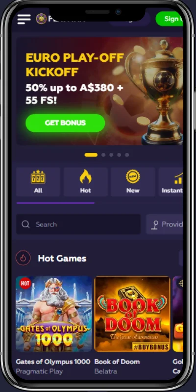 Playfina Casino app