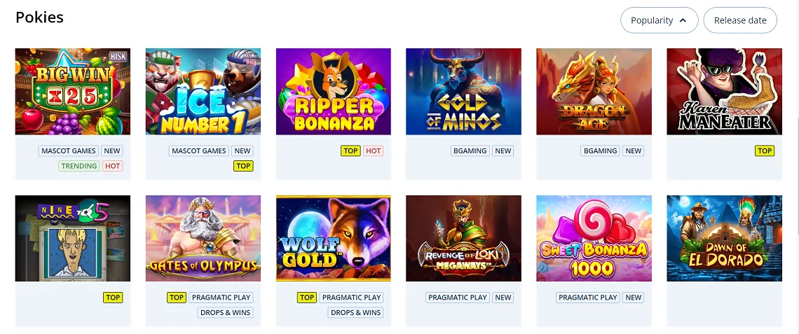 Ripper Casino Games