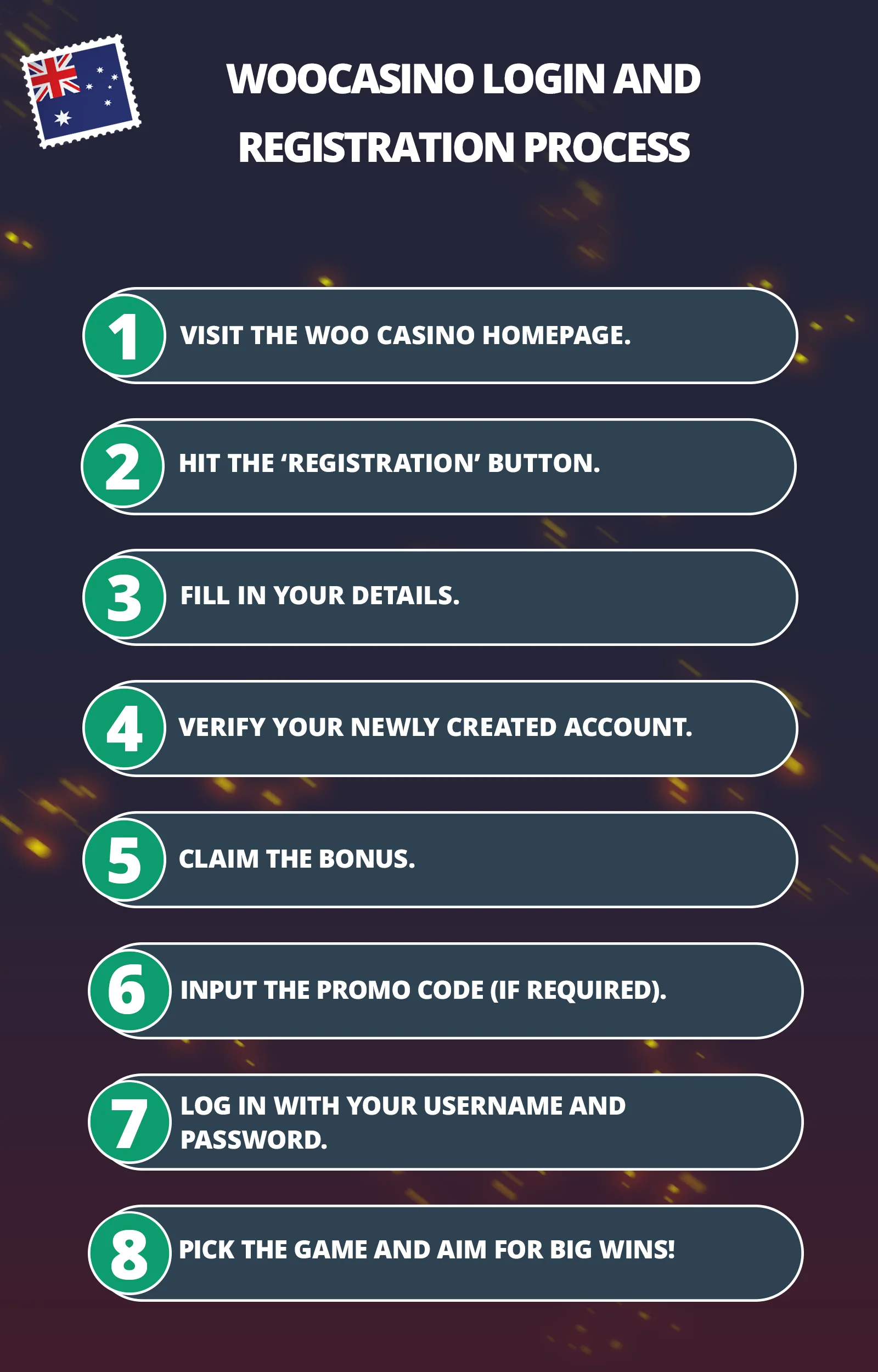 Woocasino Login