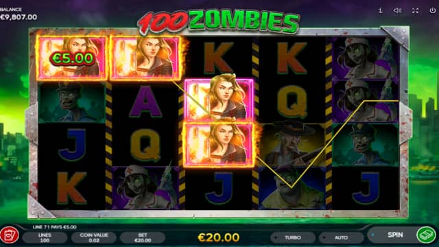 100 Zombies Slot Win