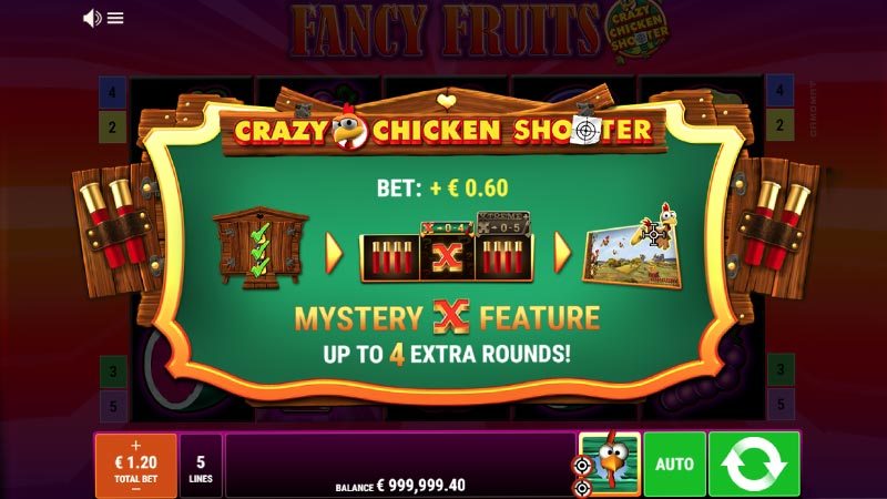 Fancy Fruits Crazy Chicken Shooter Slot Machine Online