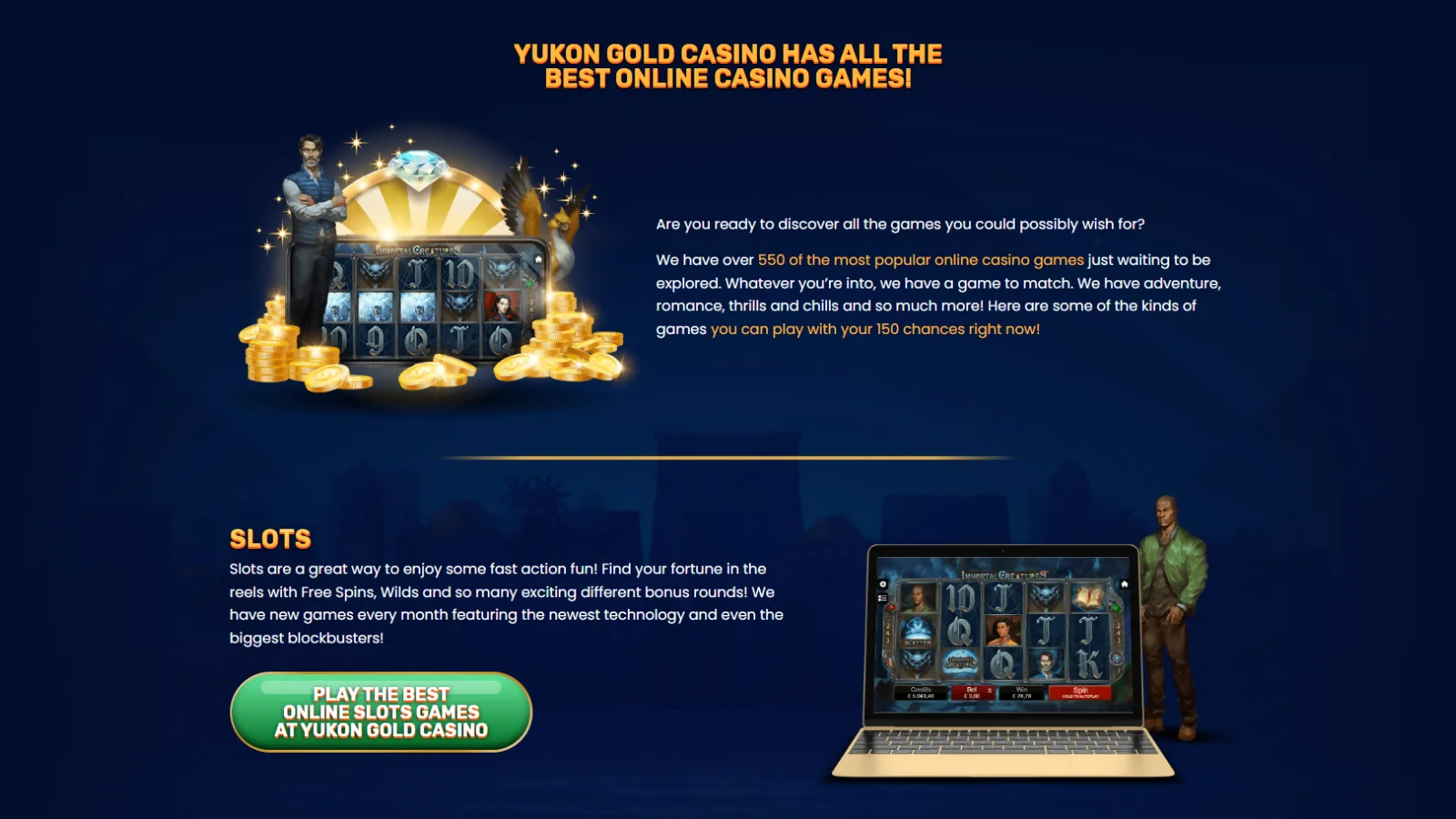 Yukon Gold Casino games