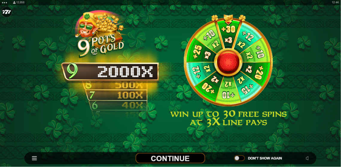 9 Pots of Gold free play