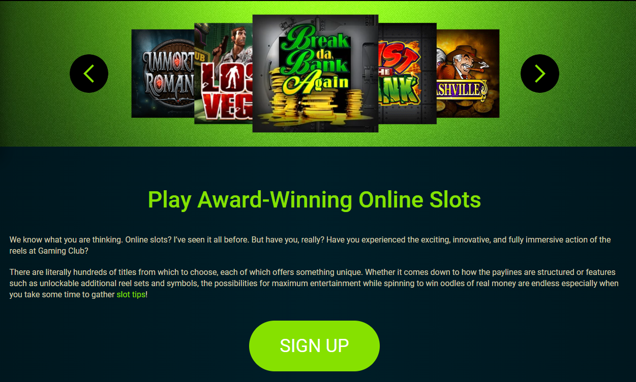 Gaming club slots