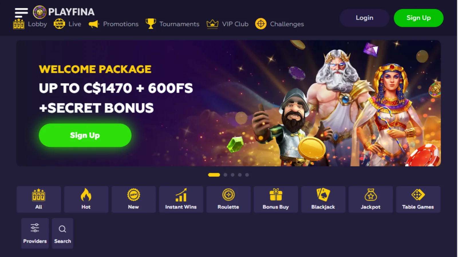 Playfina casino review