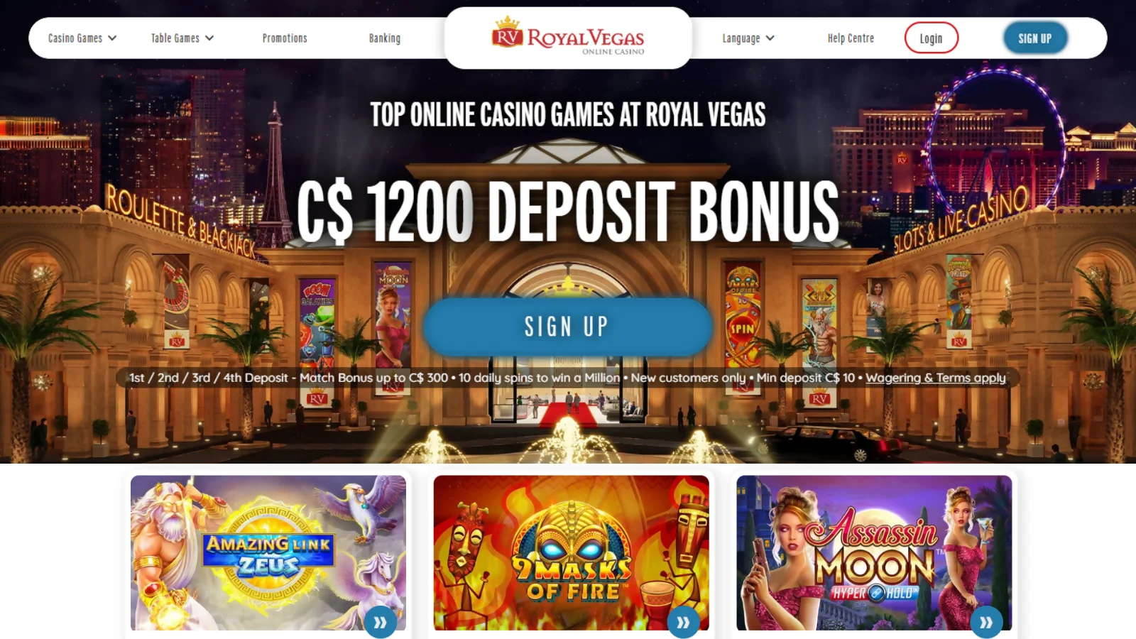 Royal Vegas casino Canada