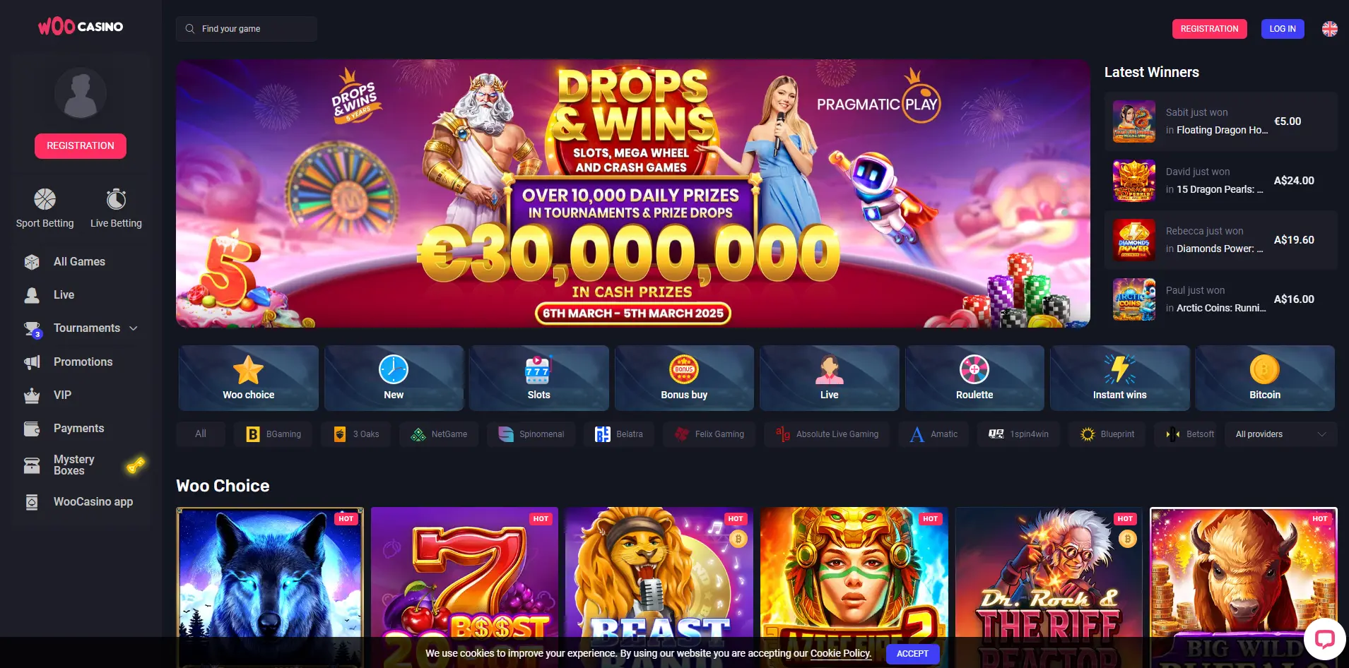 Woocasino review