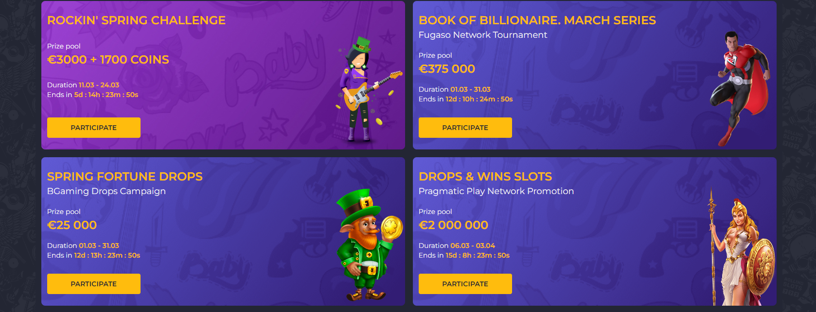 Rolling Slots casino website