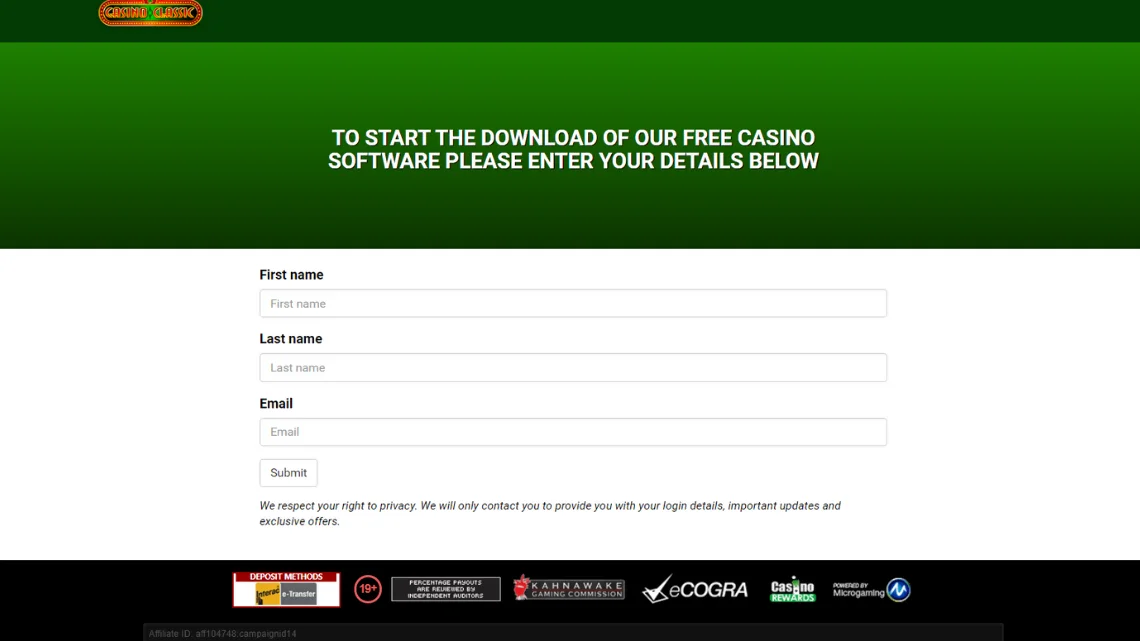 Casino Classic Sign Up