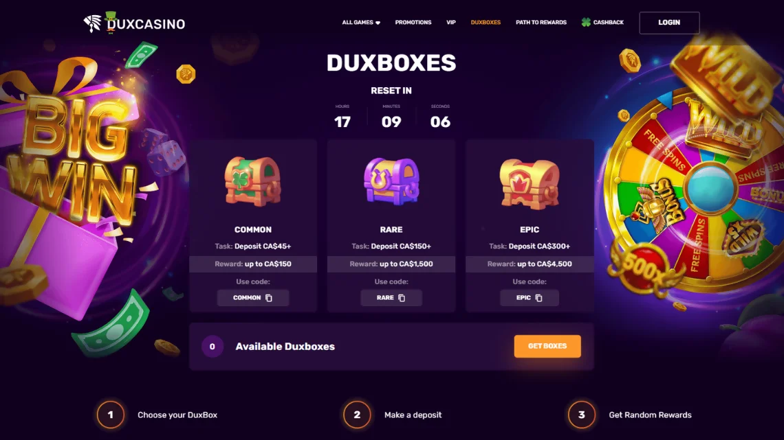 Duxcasino duxboxes