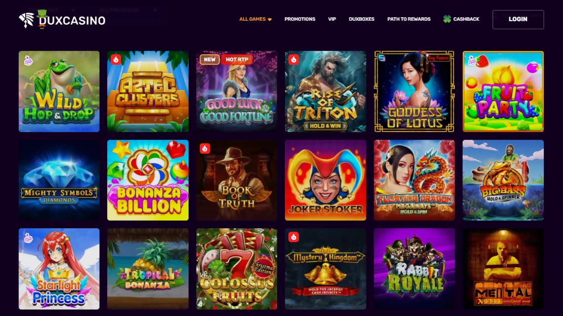 Duxcasino games