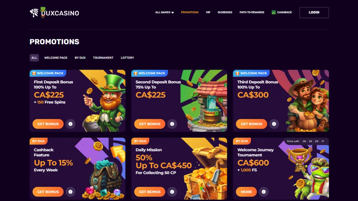 Dux casino bonus