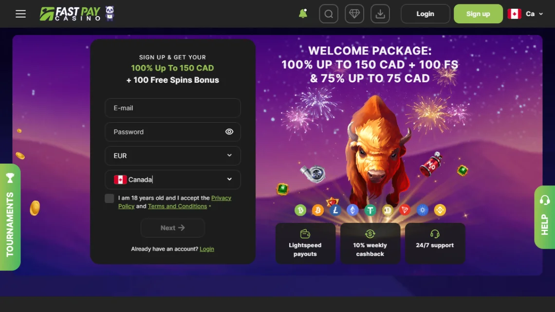 Fastpay casino register