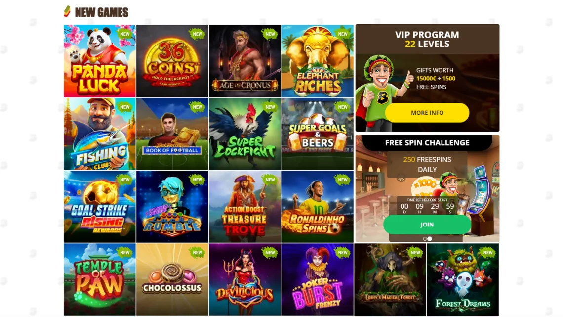 Bob Casino games