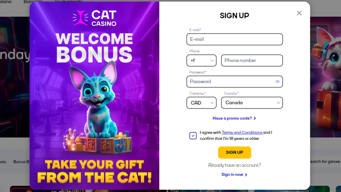 CatCasino login