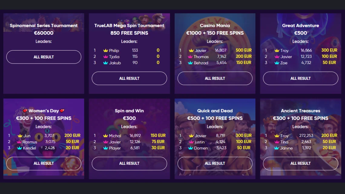 Slot tournaments