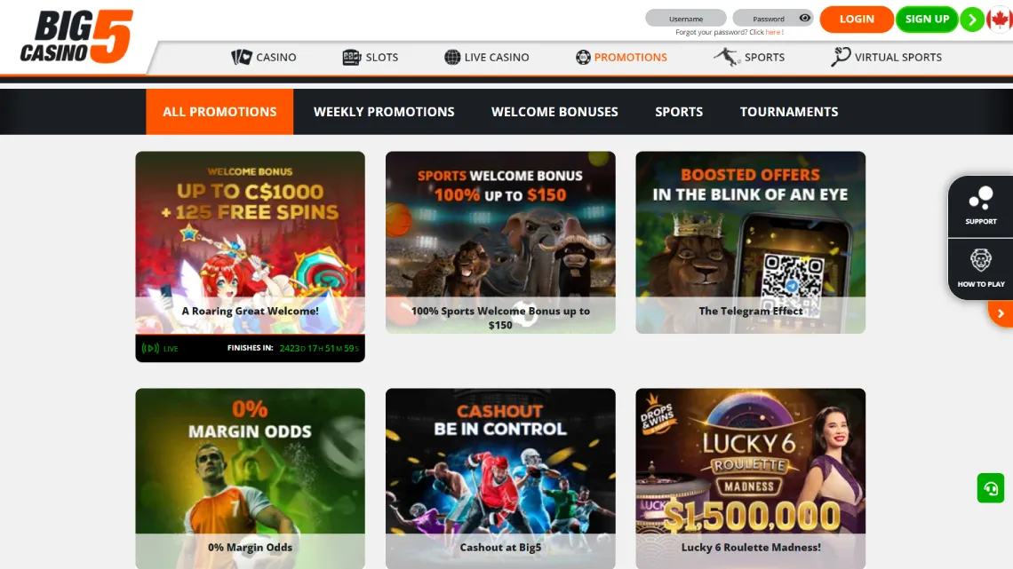 Big5casino games