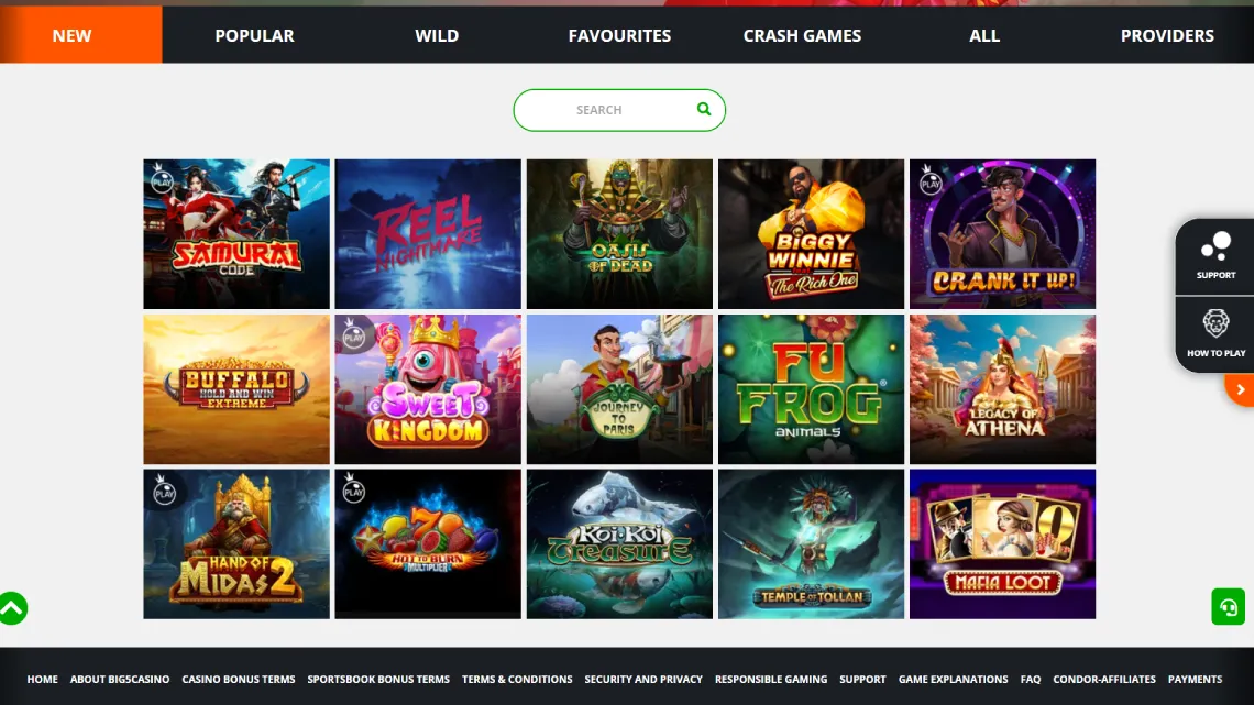 Big5casino bonus