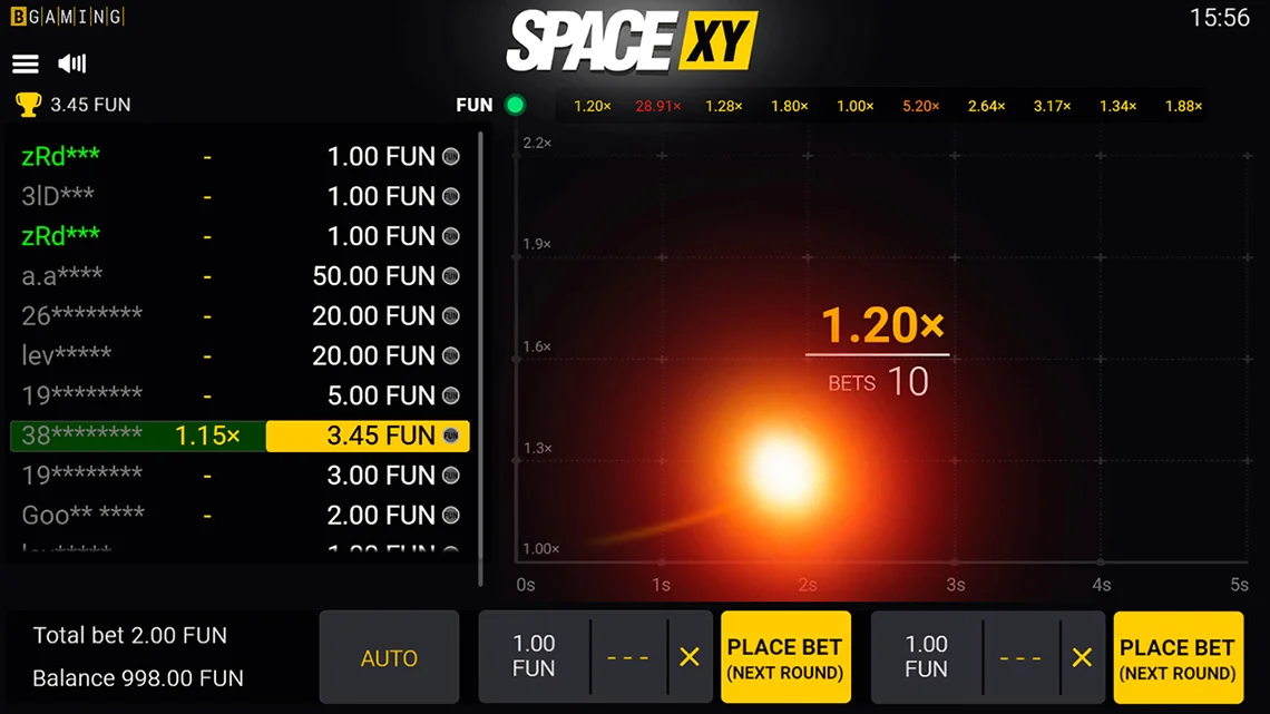 Space XY game for money