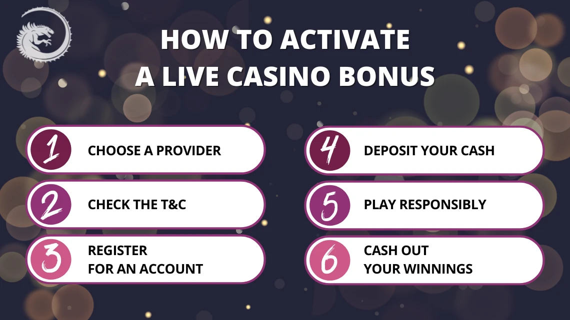 live casino bonuses