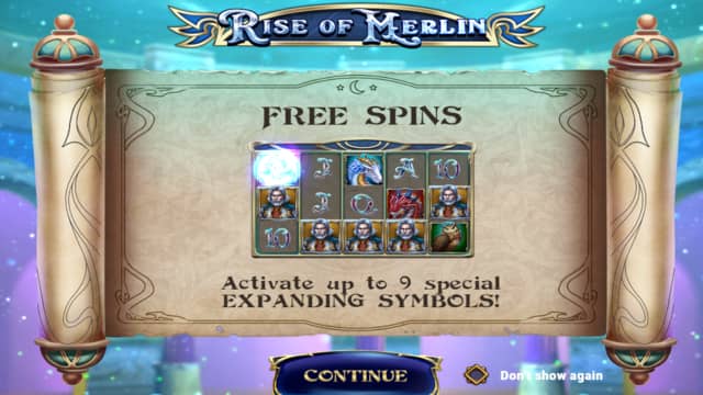 Rise of Merlin Free Spins